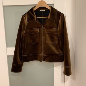 Golden Chocolate Velvet Jacket